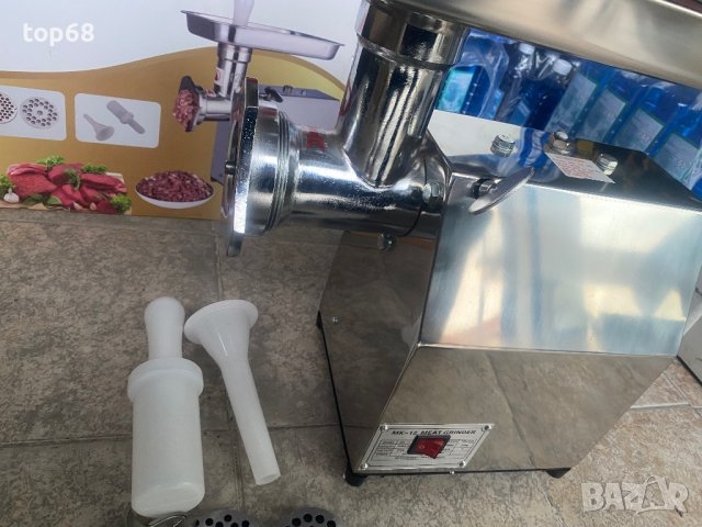 Месомелачка електрическа МК12 MK 12 с маслен редуктор, снимка 5 - Друго търговско оборудване - 43228267