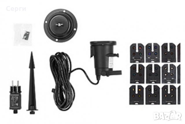 LED прожектор с 12 мотива, Подходящ и за вън, 6 часов таймер, Черен, снимка 2 - Прожектори - 27972269