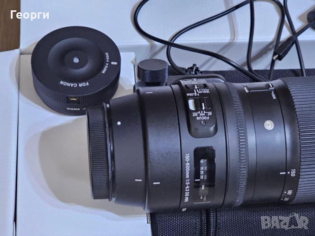 Sigma 150-600mm/5.0-6.3 DG OS HSM Contemporary за Canon + Sigma dock, снимка 3 - Обективи и филтри - 51564594