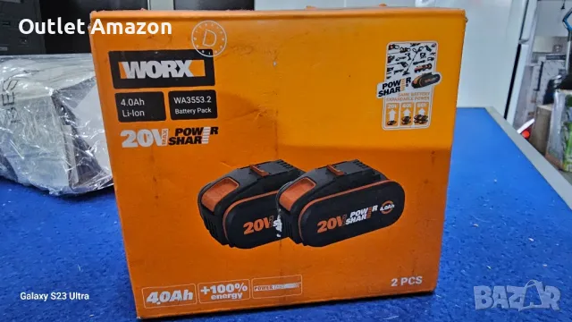 Акумулаторна батерия Worx WA3553 / 20V 4.0Ah

, снимка 4 - Други инструменти - 50355962