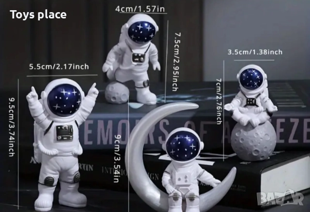 Пластмасови фигурки космонавти, фигурки астронавти, снимка 2 - Фигурки - 51480370