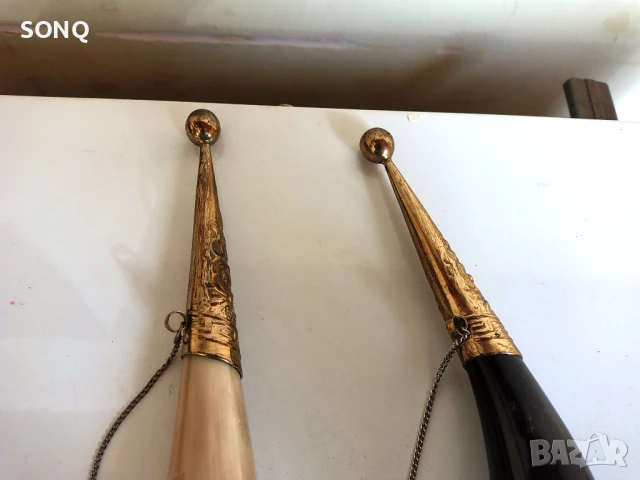 Страхотни Грузински Рогове,Барутници, снимка 5 - Антикварни и старинни предмети - 51223128