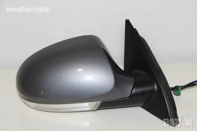 Дясно електрическо огледало VW Passat B6 (2005-2011г.) 9 пина / прибиране прибиращо подсветка, снимка 3 - Части - 47935917