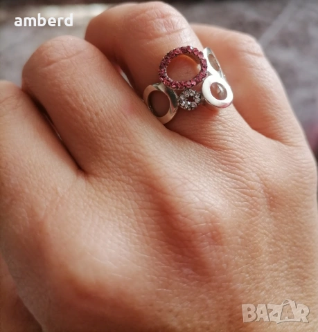 Страхотен сребърен пръстен - модел R016, снимка 5 - Пръстени - 53517563