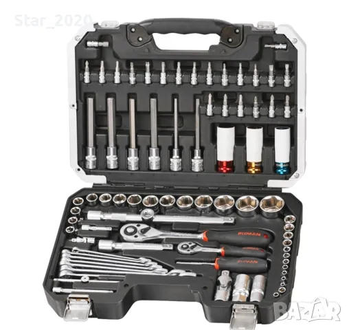 Комплект гедоре 79 части Fixman, снимка 2 - Аксесоари и консумативи - 48733112