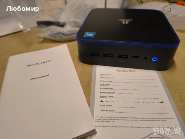 Мини компютър с Windows 11pro, 16GB RAM и 512GB M.2 SSD, мини настолен компютър, процесор AlderN95 , снимка 7 - Работни компютри - 50916882