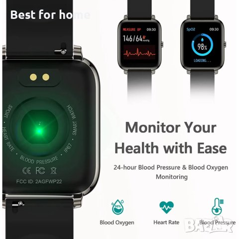 Смарт часовник PUBI Fit Y18A, снимка 6 - Смарт часовници - 43513505