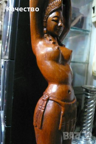 Дърворезба на женска фигура , снимка 7 - Антикварни и старинни предмети - 37126382