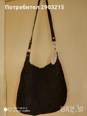 Дамска чанта черна, голяма, снимка 1 - Чанти - 43505500