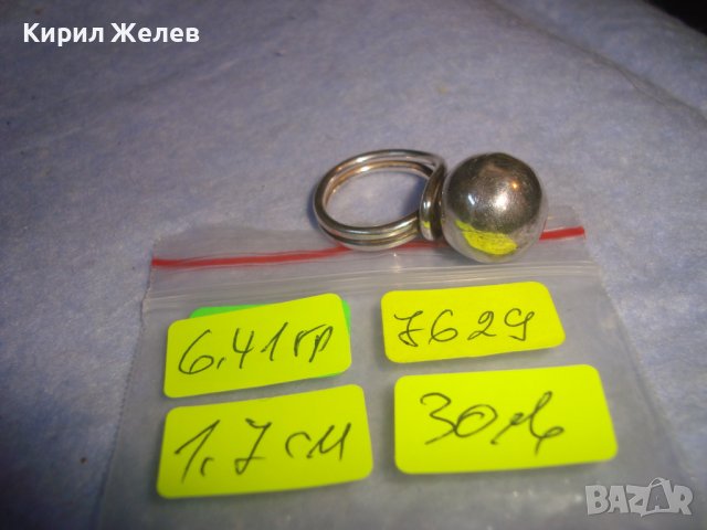СРЕБЪРЕН ФЕШЪН АР ДЕКО СТИЛ ВИНТИДЖ ПРЪСТЕН СРЕБРО 925 РЪЧНА МАЙСТОРСКА ИЗРАБОТКА 7629, снимка 6 - Пръстени - 37395465