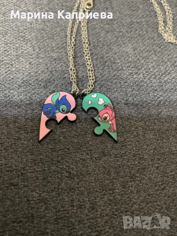 Две колиета на Стич , снимка 3 - Бижутерийни комплекти - 49214906