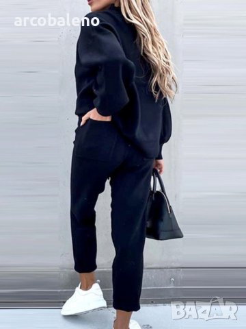 Ежедневен дамски комплект от две части, 8цвята, снимка 12 - Комплекти - 44105576