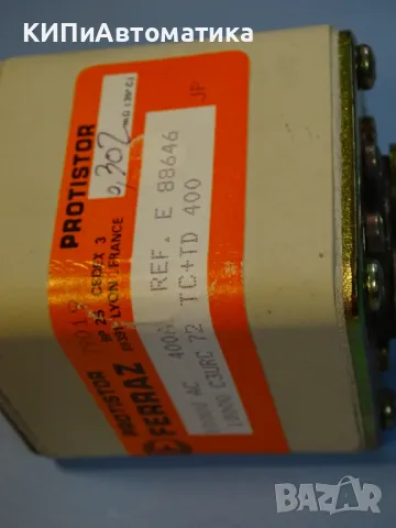 Предпазител Ferraz Protistor 1000 C3URC72TC+TD400 Fuses 400A 1000VAC, снимка 5 - Резервни части за машини - 47790690