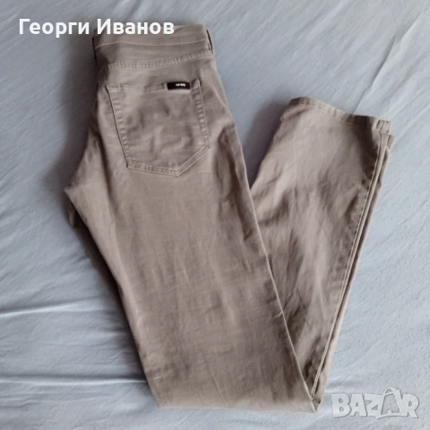 КАТО НОВИ CALVIN KLEIN W34/L34 CEMENT GRAY Straight Fit оригинални дънки CK jeans, снимка 2 - Дънки - 53512550