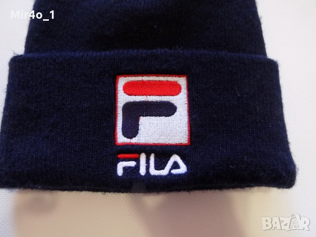 зимна шапка fila фила оригинална унисекс спортна топла синя, снимка 3 - Шапки - 40241033