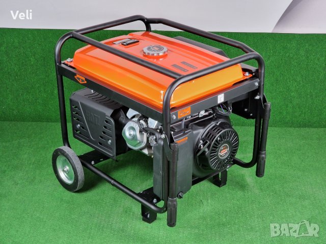 Генератор за ток 6.5kw монофазен с ел. стартер и акумулатор, снимка 7 - Генератори - 40093431