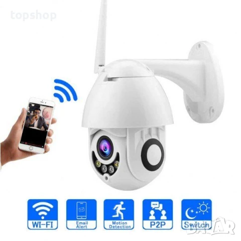 НОВА WiFi смарт камера със сензор за движение smart camera ip0005, снимка 6 - IP камери - 50493178