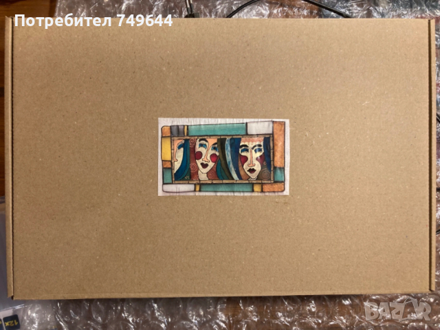 Рисувано стъкло с витражна рамка., снимка 6 - Декорация за дома - 53391564