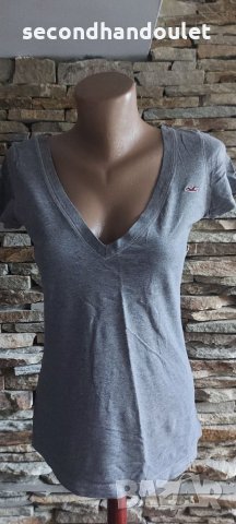 Hollister дамска тениска , снимка 1 - Тениски - 32595523