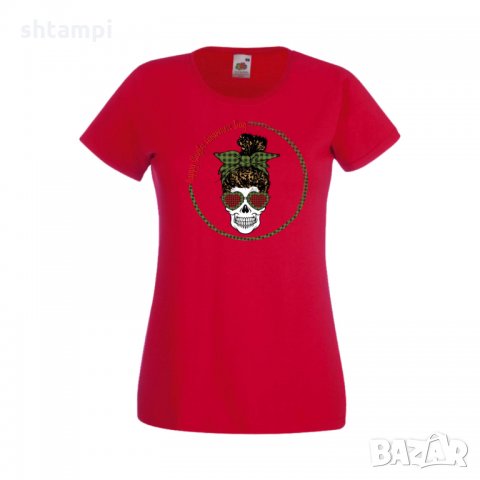Дамска тениска Свети Валентин Skull Valentine's 19, снимка 6 - Тениски - 35582148