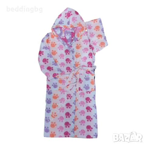 Детски халат за баня с лапички 