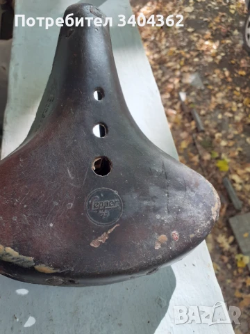 Стара маркова кожена седалка за велосипед Lepper, снимка 7 - Антикварни и старинни предмети - 50999732