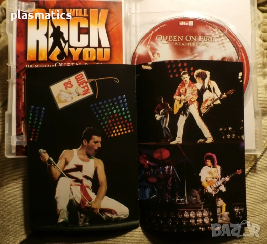 2DVDs - QUEEN - Live / Queen on Fire – Live , снимка 14 - CD дискове - 24152644