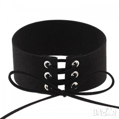  Черен Чокър chocker , снимка 11 - Колиета, медальони, синджири - 36905234