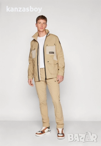 Napapijri A-Tepees Jacket Beige Cornstalk - страхотно мъжко яке КАТО НОВО ХЛ, снимка 3 - Якета - 51695318