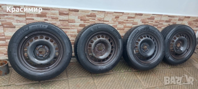 7j 16 ET 39 5×112  66.5 централен отвор  Джанти с гуми Michelin Primacy 4  205×60×16