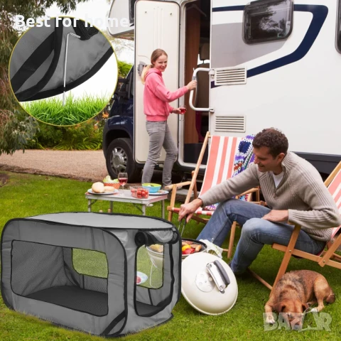 Сгъваема клетка за кучета с чанта за съхранение, снимка 5 - За кучета - 51061374