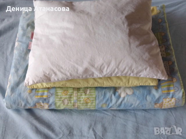 Олекотени завивки с чаршафи и калъфки, комплект за кошара на Сонел, възглавнички, поларена пелена