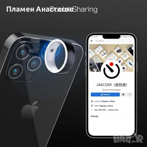 JAKCOM R5 – преносим умен пръстен с RFID, NFC и 128 GB безжичен диск, снимка 6 - Друга електроника - 52291138