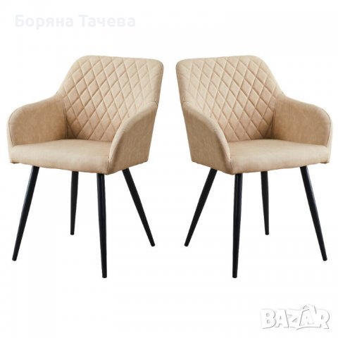 Висококачествени трапезни столове тип кресло U-DC-0017CR, снимка 10 - Столове - 36581573