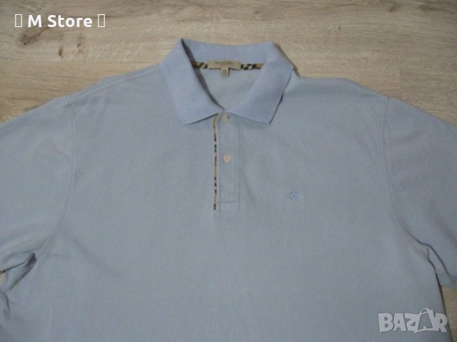 Burberry оригинална мъжка тениска с яка, блуза, риза, снимка 2 - Тениски - 33384588