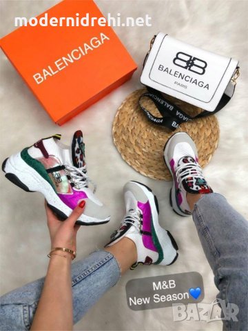 Дамски спортни обувки и чанта Balenciaga код 04, снимка 1 - Дамски ежедневни обувки - 27760235
