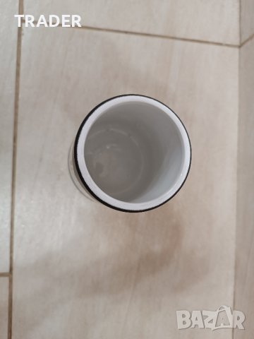 керамична ваза за цветя черна , снимка 2 - Вази - 43845124