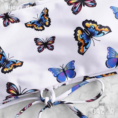 Бански Butterfly 4 White - M L размери, снимка 4 - Бански костюми - 32959308