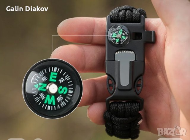 гривна за оцеляване 5 в 1, снимка 4 - Екипировка - 44027646