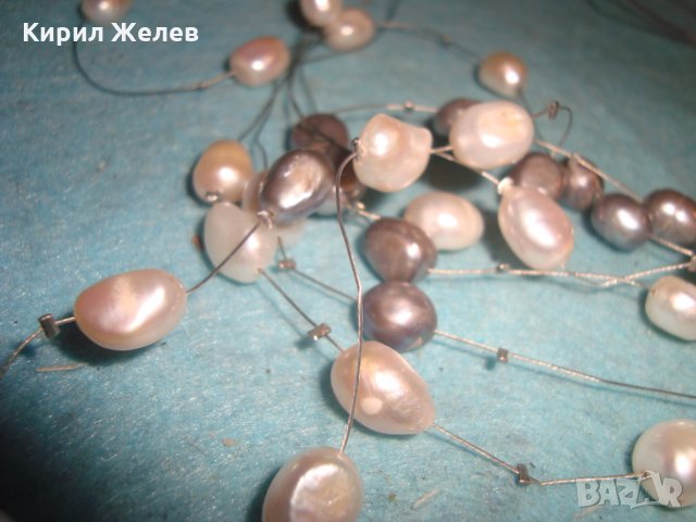 АРТ КОЛИЕ 100% ЕСТЕСТВЕНИ БЕЛИ и ЧЕРНИ ПЕРЛИ и 2 БИЖУТА - БОНУС 27118, снимка 11 - Колиета, медальони, синджири - 35078602