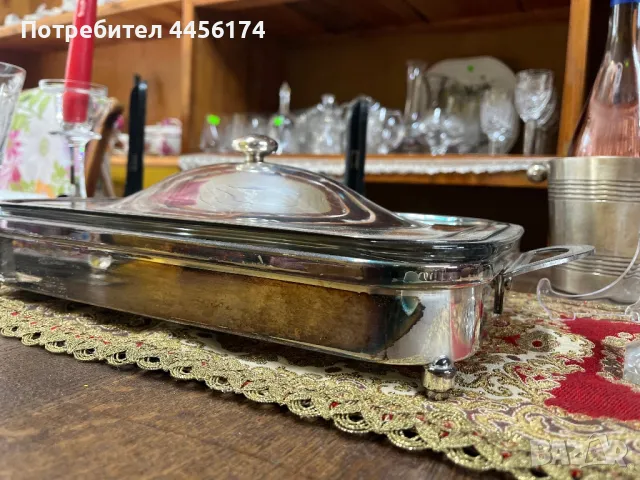 Maestri Italy Да поднесеш ястието със стил♥️ Посребрен съд за сервиране , снимка 3 - Прибори за хранене, готвене и сервиране - 50340871