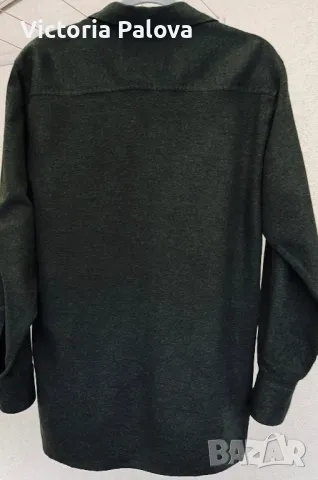 Зимна риза VAN LAACK сиво-зелен цвят, снимка 11 - Ризи - 48111206