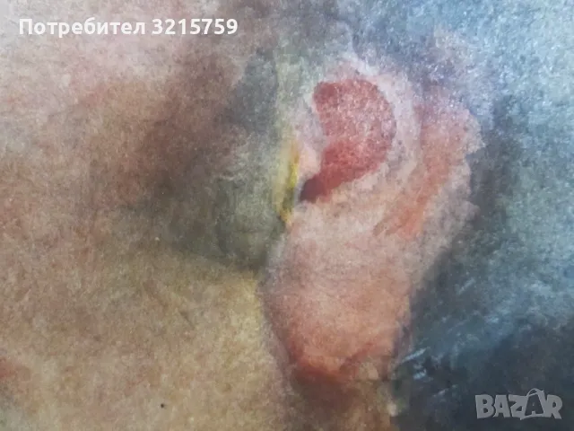 Картина масло, картон, портрет на Богомил Райнов, 90х73см, снимка 7 - Картини - 47822019