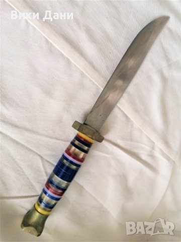 соц ръчно направен уникат нож кама бронз, снимка 2 - Антикварни и старинни предмети - 38280482