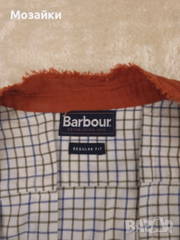 Barbour Cropped блейзър риза като ново, каре, размер S/M, снимка 5 - Ризи - 53596399