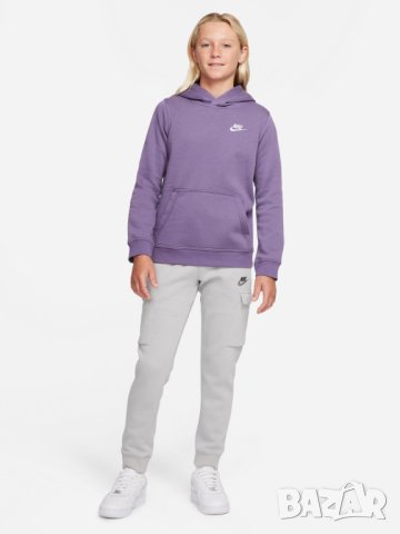 NIKE Суитшърт B HOODIE PO CLUB BV3757-553, снимка 5 - Детски анцузи и суичери - 40447161
