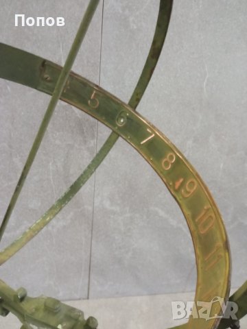 Античен слънчев часовник атлас, снимка 3 - Статуетки - 40499015