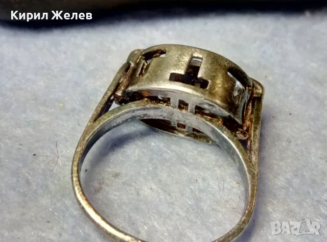 ЕФЕКТЕН СКЪПОЦЕНЕН СРЕБЪРЕН ПРЪСТЕН СРЕБРО 925 с БЛЕСТЯЩ ЮВЕЛИРНО ФАСЕТИРАН МОЙСАНИТ 49308, снимка 9 - Пръстени - 49366080