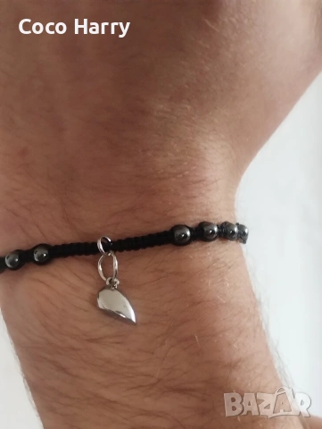 Гривни за двойки,ръчно изработени,магнитно сърце, снимка 3 - Романтични подаръци - 53430091