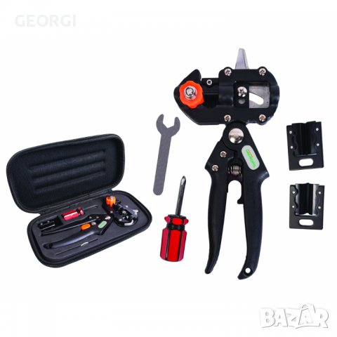 Комплект ножица за ашладисване с три приставки в несесер TopGarden